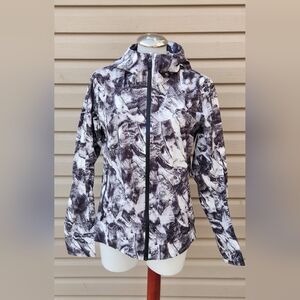 Lululemon Break a Trail Waterproof Jacket Take Flight Grey Multi Sz 8